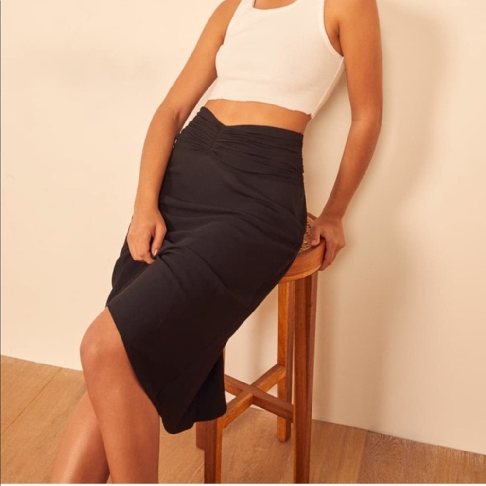 Reformation Matilda midi skirt 0